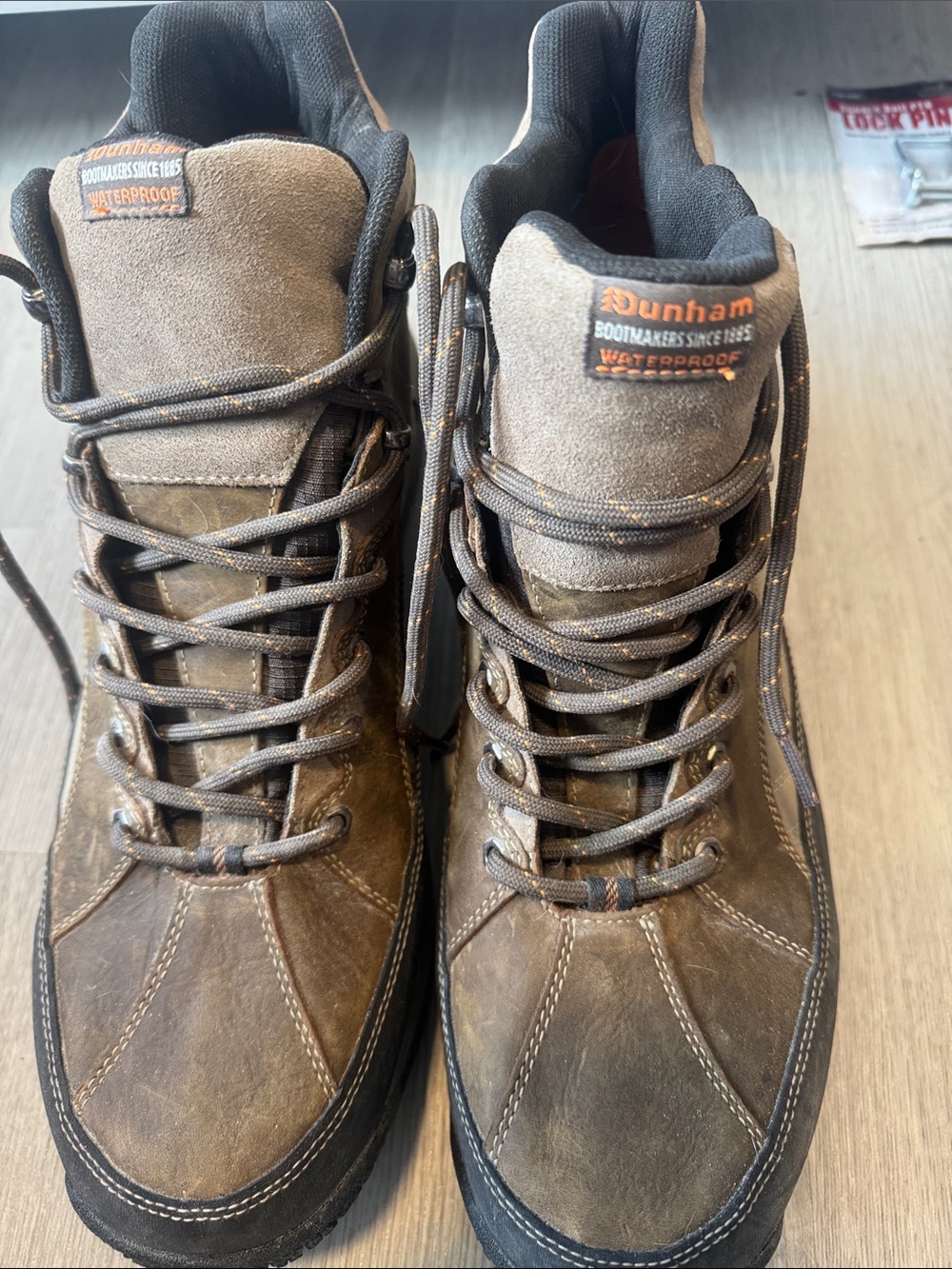 Dunham Brown Waterproof Leather Hiking Boots